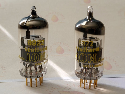 Mullard 6922 = E88CC Matched Pair - 10M Series- Blackburn 1961 - Strong NOS