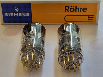 Siemens CCa (Enhanced E88CC) Gray Shield Matched Pair - Munich A0 1‡ 4E/5I - NOS