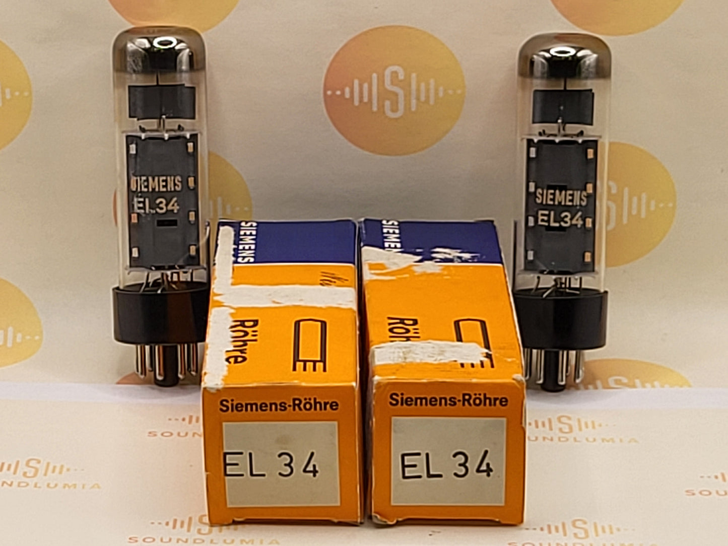 Siemens EL34 Matched Pair Original Box - NIB