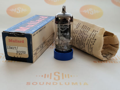 Mullard ECC82 12AU7 Long Plates Square Getter