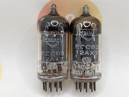 Mullard ECC83 Long Plates Square Getter mC1