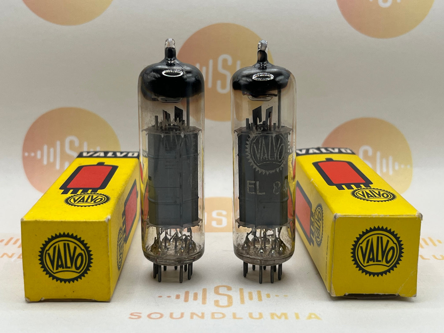 Valvo EL84 6BQ5 Matched Pair - Hamburg '60/'61 rX3 - Stark