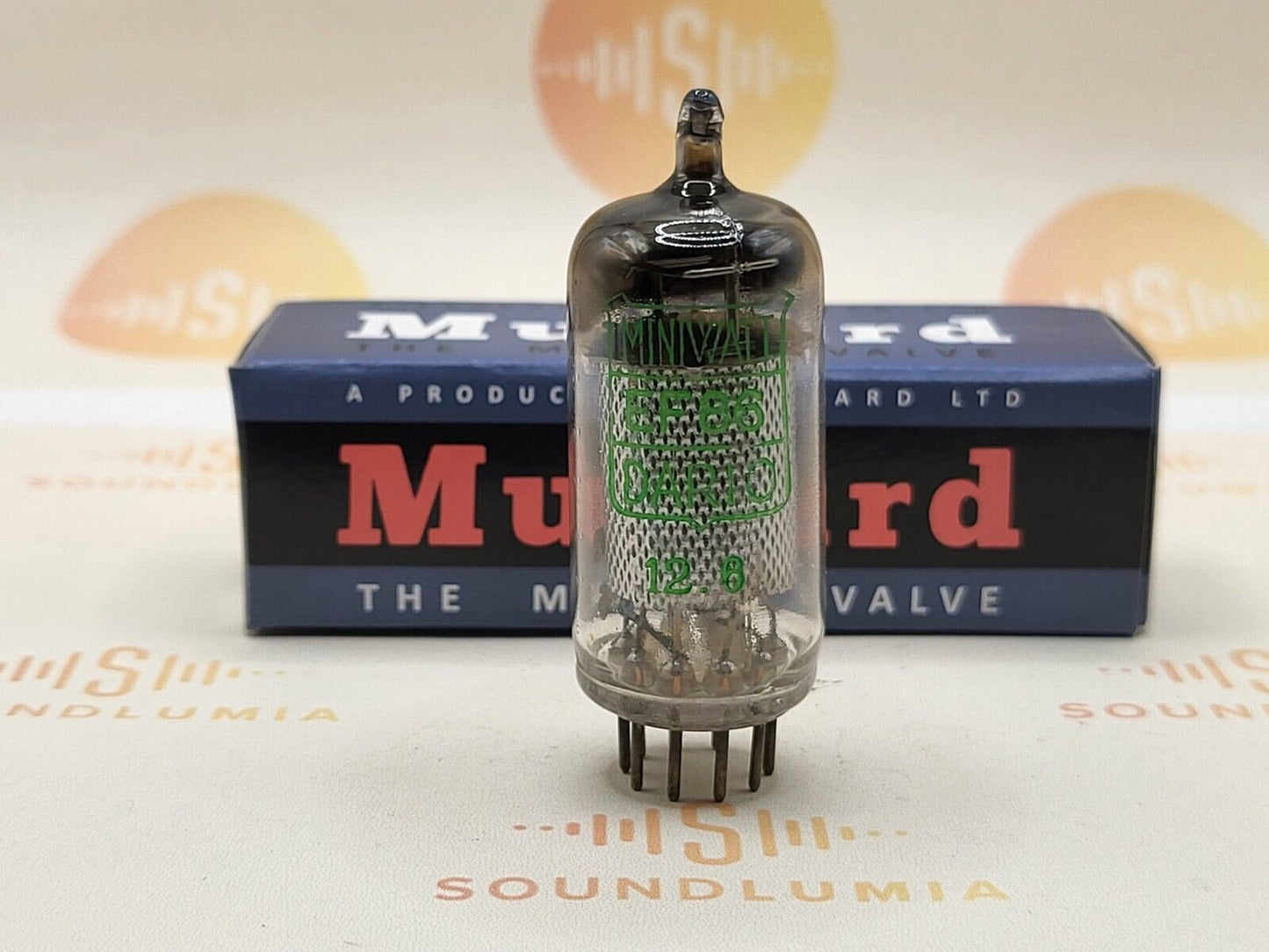 Mullard EF86 Long Mesh Plates Square Getter 9r1