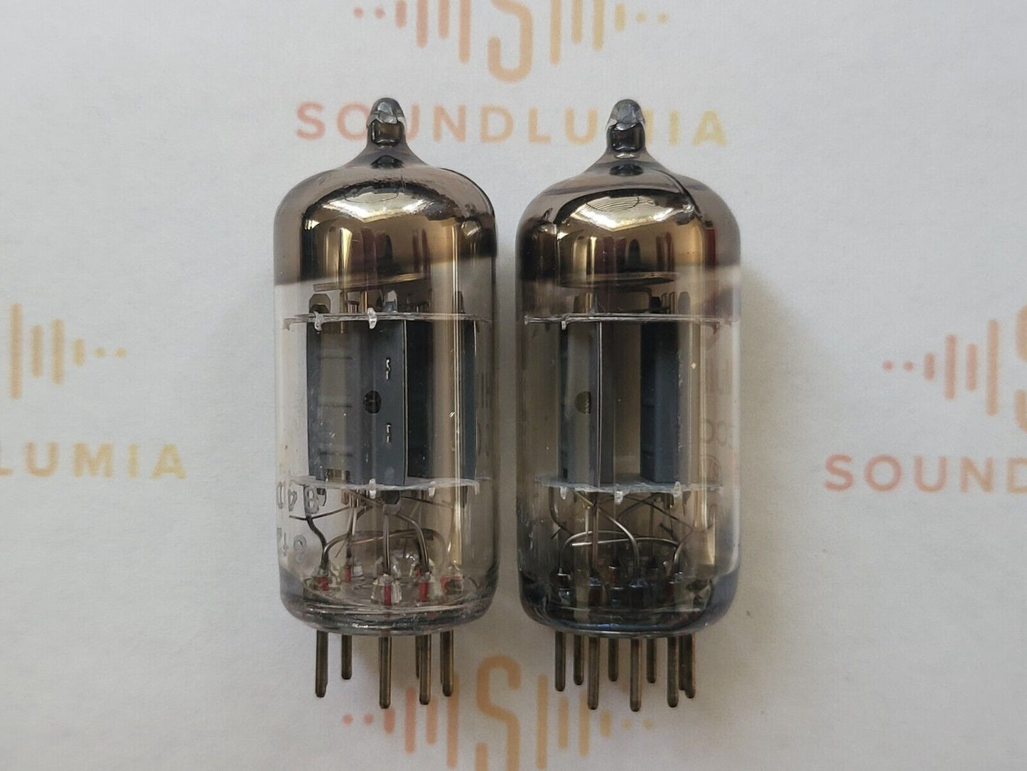 Mullard 12AU7 ECC82 Matched Pair Philips/Shield Logo - Blackburn '64/'65 -Strong