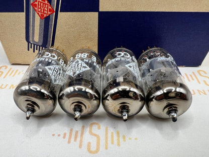 4x Telefunken E88CC Matching Codes Original Industrial Packaging ◇ Ulm '65 - NIB