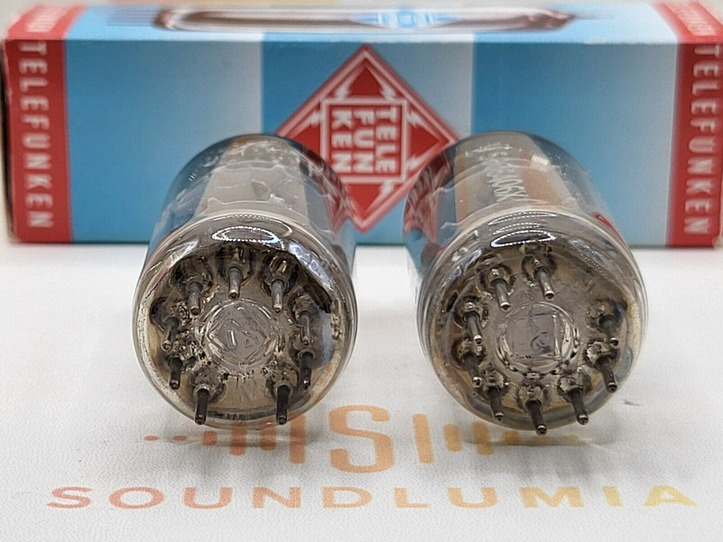 Telefunken ECC801S = E81CC = 6201 ◇ Bottom Matched Pair - Ulm '65/'66 - Strong