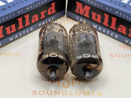 Mullard E88CC 6922 Matched Pair - Shield Logo - Mitcham, GB 1967/69 7L1 - Strong