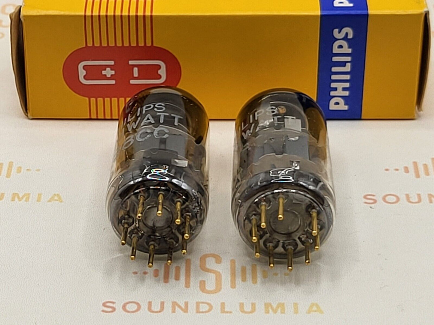 Philips Miniwatt SQ E88CC = 6922 Matched Pair - Heerlen, NL 1967 - Strong