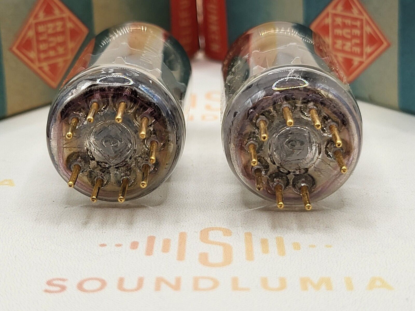 Telefunken E88CC 6922 Matched Pair Orig. Box ◇ Bottom Ulm '67 - Same code - NOS