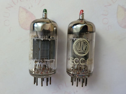 Valvo ECC83 12AX7 Select Tube Matched Pair - Short Plates - Holland 1961 - NOS