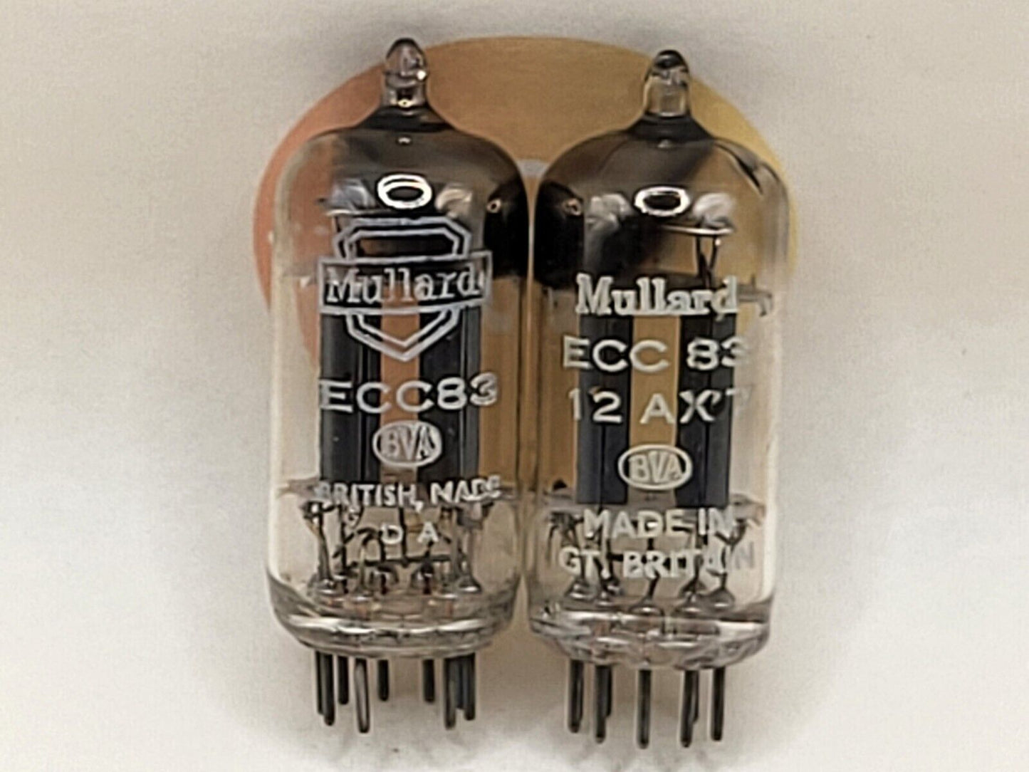 Mullard ECC83 Long Plates Square Getter mC1