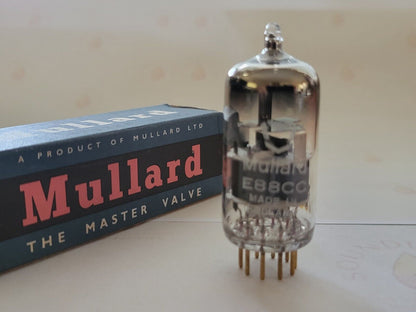 1x Mullard 6922 = E88CC Large O-getter Audio Tube - Heerlen 1965 - Near NOS