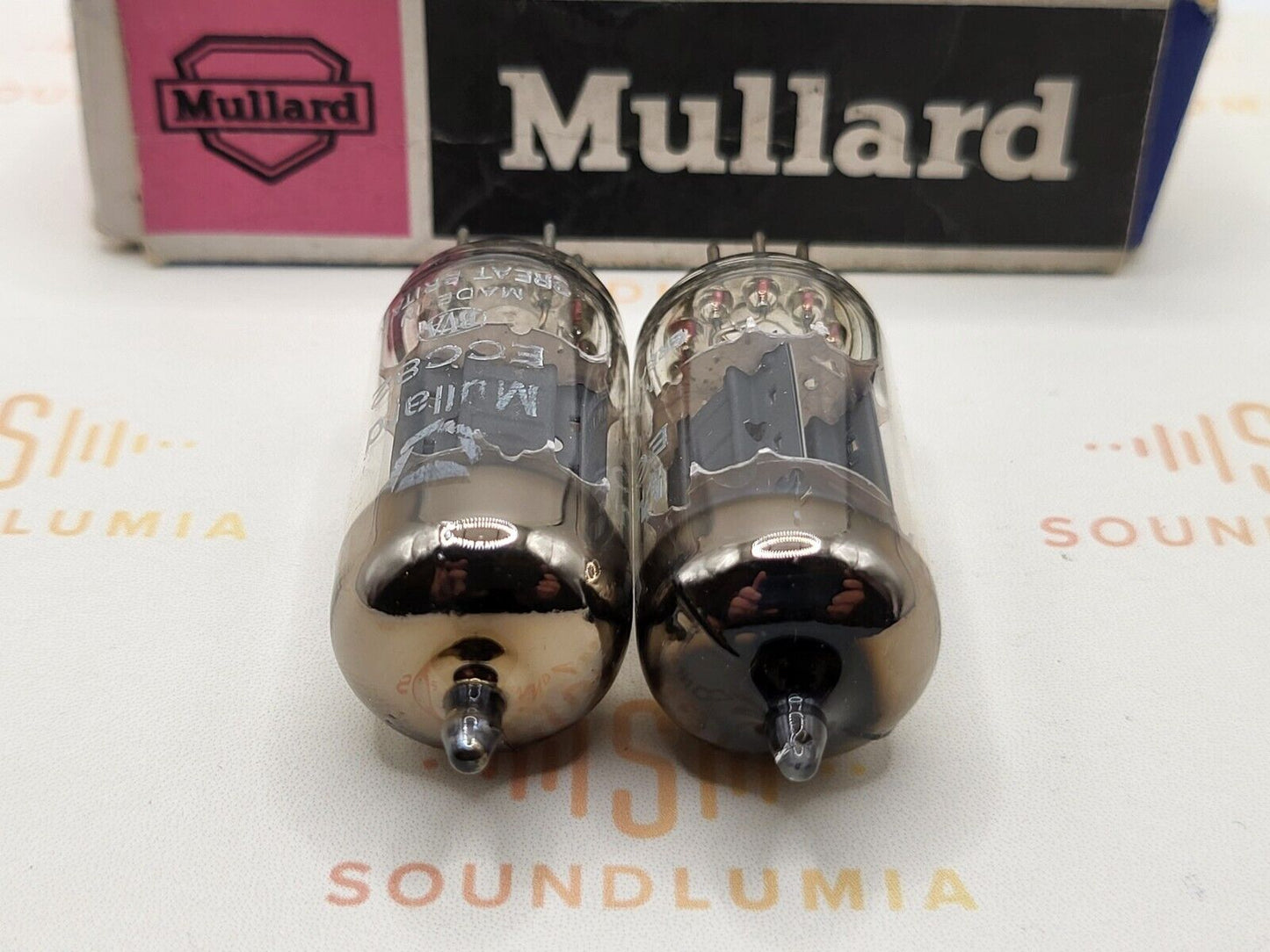 Mullard ECC82 Short Plates Matched Pair - Blackburn 1971/72 Gf2 - Near NOS