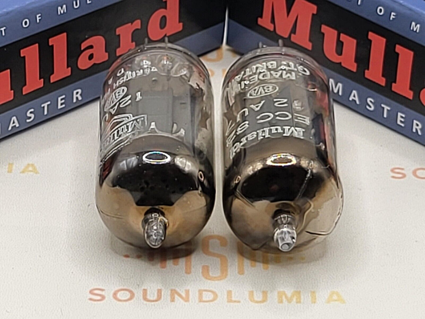 Mullard ECC82 12AU7 Long Plates Square Getter