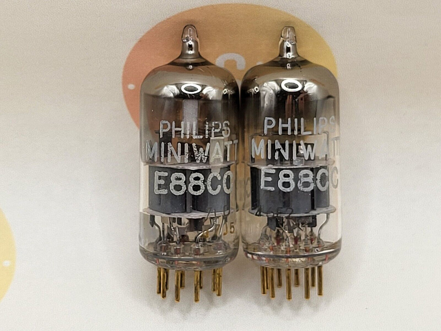 Philips Miniwatt SQ E88CC = 6922 Matched Pair - Heerlen, NL 1966/67 - NOS