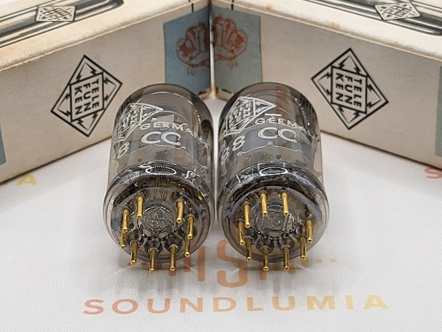 Telefunken E88CC 6922 Original Box ◇ Matched Pair - Ulm '62 - Same code - NIB