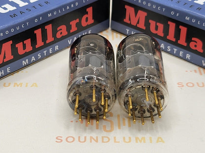 Mullard E88CC 6922 Matched Pair - Shield Logo - Mitcham, GB 1967/69 7L1 - Strong