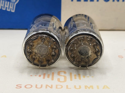 2x Telefunken ECC88 6DJ8 Matching Codes ◇ Bottom - Berlin 1968 - Strong