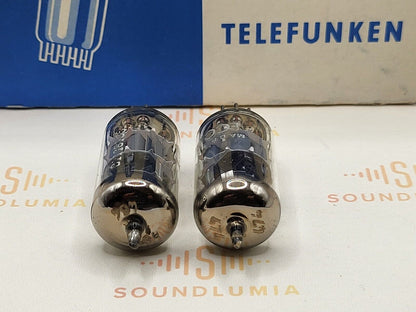 2x Telefunken ECC88 6DJ8 Matching Codes ◇ Bottom - Berlin 1968 - Strong