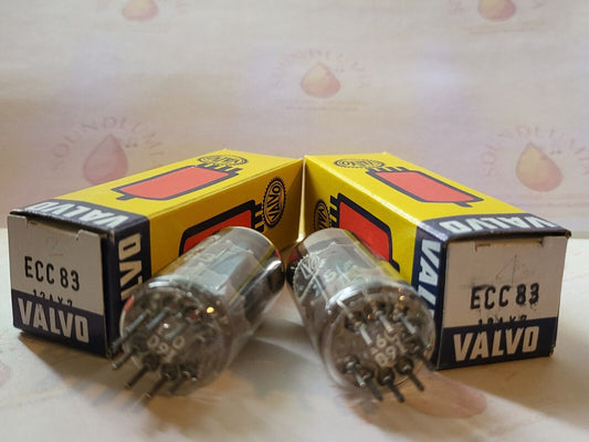 Valvo ECC83 12AX7 Short Plates Angled Getter