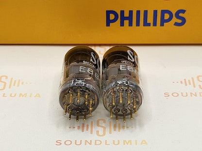 Philips Miniwatt SQ E88CC = 6922 Matched Pair - Heerlen, NL 1966/67 - NOS