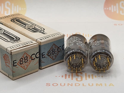 Telefunken E88CC 6922 Original Box ◇ Matched Pair - Ulm '62 - Same code - NIB