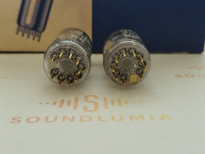 Telefunken E88CC = 6922 Matched Pair ◇ Bottom - Ulm 1961 - Same Code - NOS