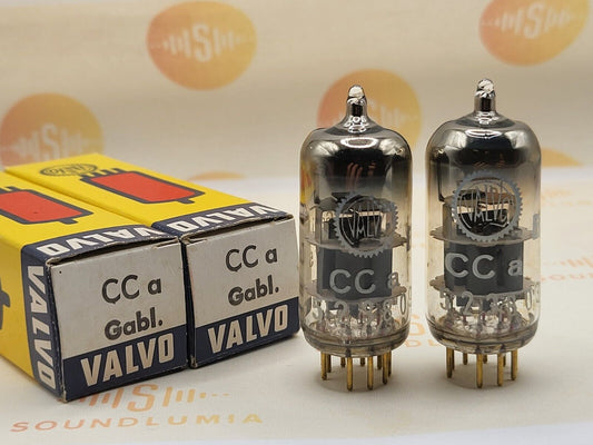 Valvo CCa (E88CC+) Matched Pair Orig. Box BP Gabl. Holland '64 - Same code - NOS