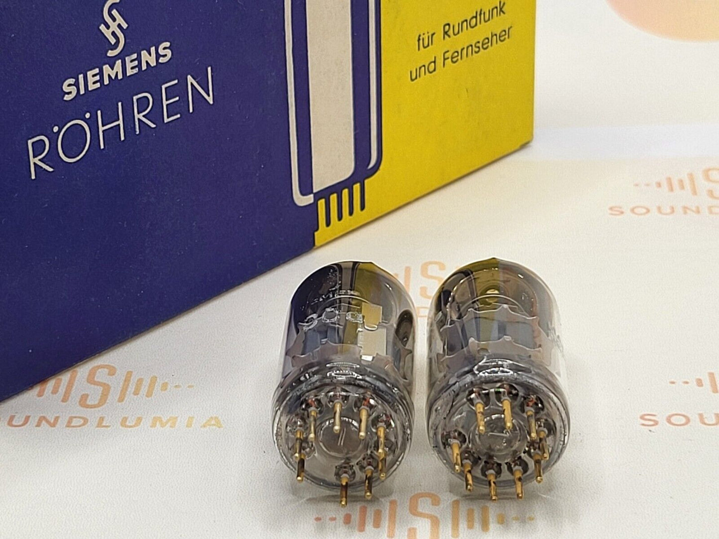 Siemens CCa (E88CC+) Silver Shields Matched Pair - Munich '67 (A3 7L)