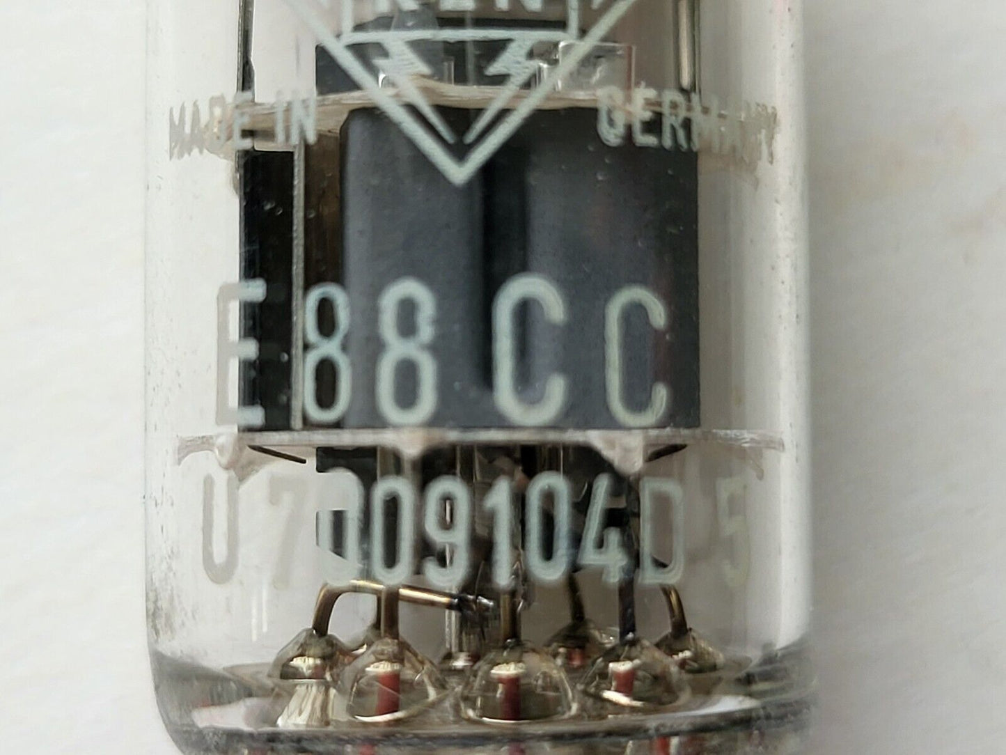 Telefunken E88CC = 6922 Audio Tube - Ulm 1967 - Diamond Mark on bottom - NOS