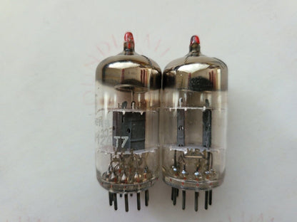 2x Siemens ECC81 12AT7 Select Tubes w/ Red Tip - VF1 ‡3K/‡4J - Munich