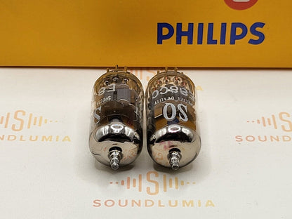 Philips Miniwatt SQ E88CC = 6922 Matched Pair - Heerlen, NL 1966/67 - NOS