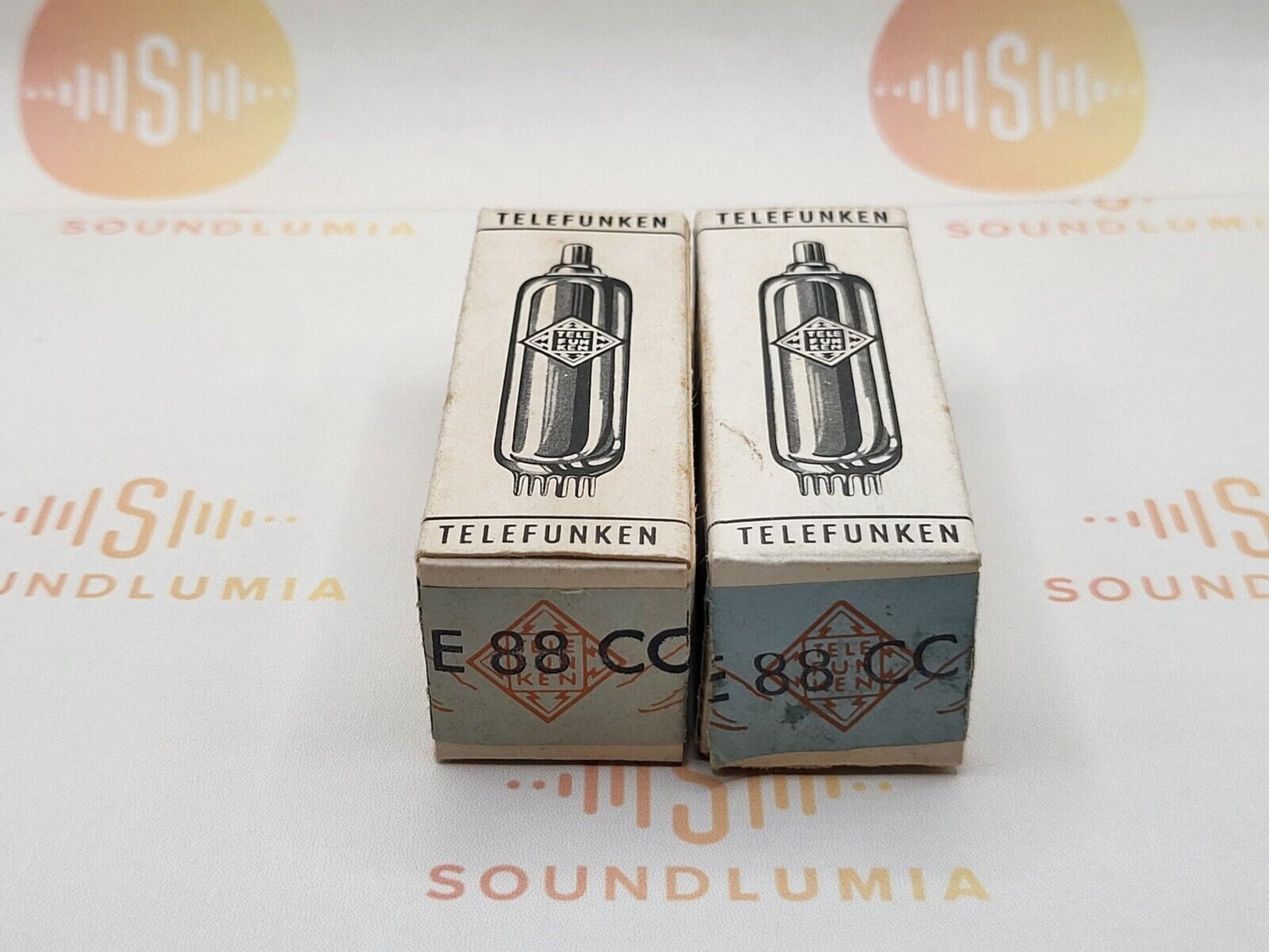 Telefunken E88CC 6922 Original Box ◇ Matched Pair - Ulm '62 - Same code - NIB