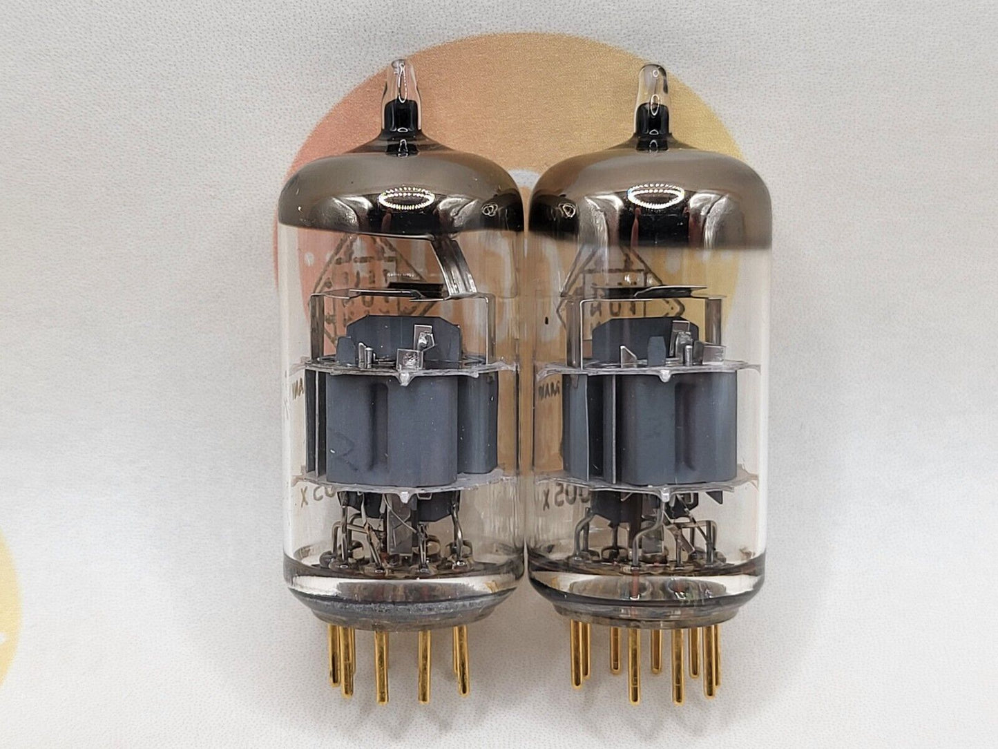 2x Telefunken CCa (E88CC+) PostRöhre Matching Codes - ◇ Bottom - Ulm '67