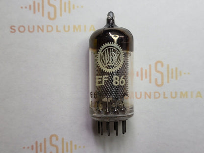 Mullard EF86 Long Mesh Plates Square Getter 9r1