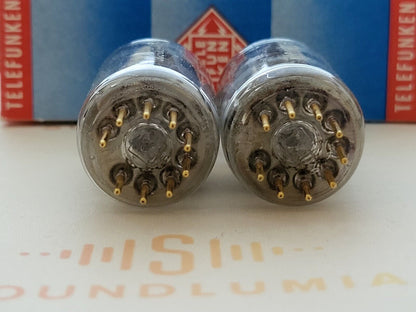 Telefunken E188CC = 7308 Matched Pair ◇ Bottom - Ulm 1968 - NOS