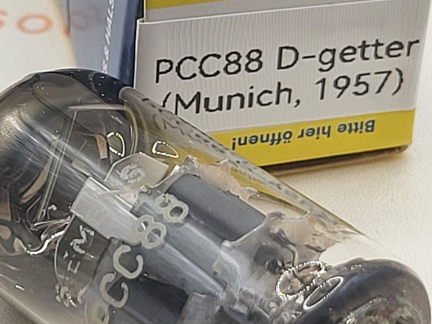 1x Siemens PCC88 = 7DJ8 (6DJ8 equiv.) - DJ0 ‡7C - Munich, 1957 - Tested NOS