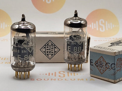 Telefunken E88CC 6922 Original Box ◇ Matched Pair - Ulm '62 - Same code - NIB