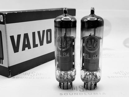 Valvo EL84 6BQ5 Matched Pair - Hamburg 1958 rX3 - Strong