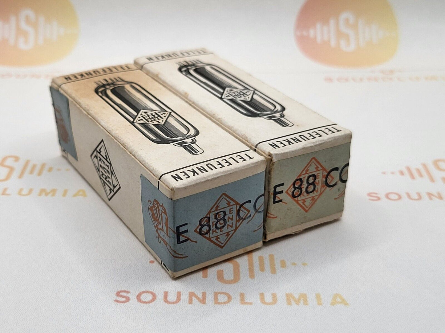 Telefunken E88CC 6922 Original Box ◇ Matched Pair - Ulm '62 - Same code - NIB