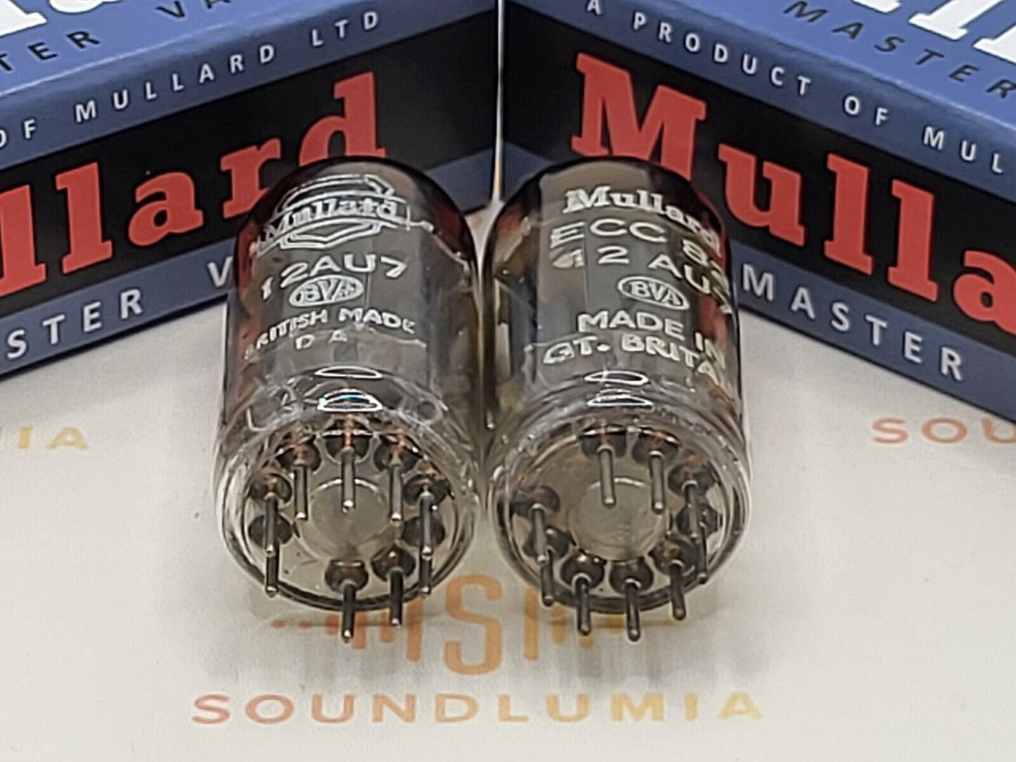 Mullard ECC82 12AU7 Long Plates Square Getter