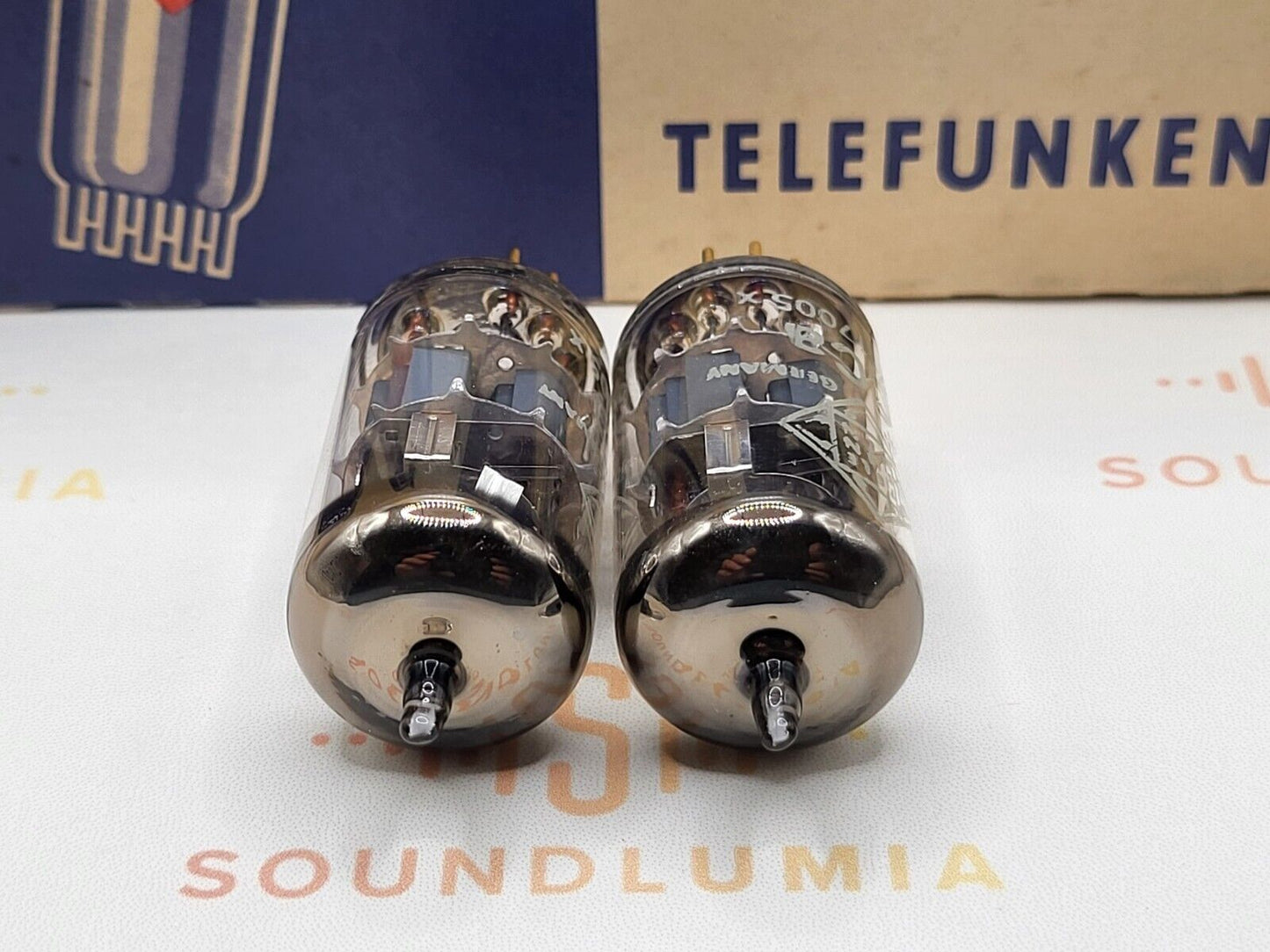 2x Telefunken CCa (E88CC+) PostRöhre Matching Codes - ◇ Bottom - Ulm '67