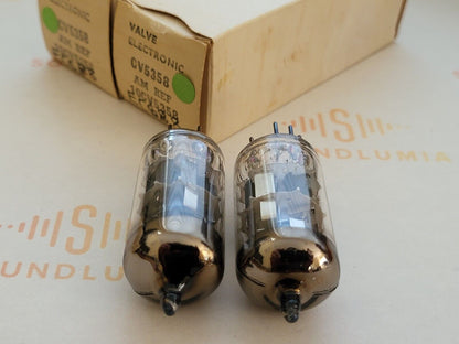 2x Mullard CV5358 Mil Spec ECC88 6DJ8 Orig. Boxes - Blackburn 1964/65 - Strong