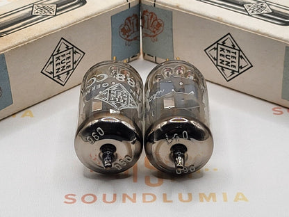 Telefunken E88CC 6922 Original Box ◇ Matched Pair - Ulm '62 - Same code - NIB