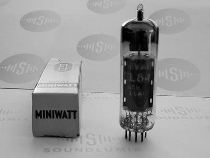 2x Philips Miniwatt EL84 6BQ5 D-Getter-Röhren – Sittard, NL 1955 rX1/rX2 – NOS