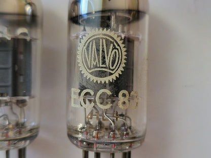 Valvo ECC83 12AX7 Select Tube Matched Pair - Short Plates - Holland 1961 - NOS