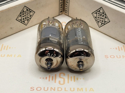 Telefunken EF804S Matched Pair  - ◇ Bottom - Ulm 1962/1963 - Tested NOS