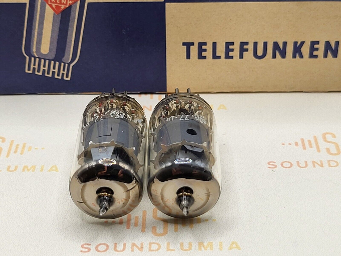 Telefunken EF86 6267 Matched Pair - BWB "Falcon" ◇ Base - Same Code - Near NOS