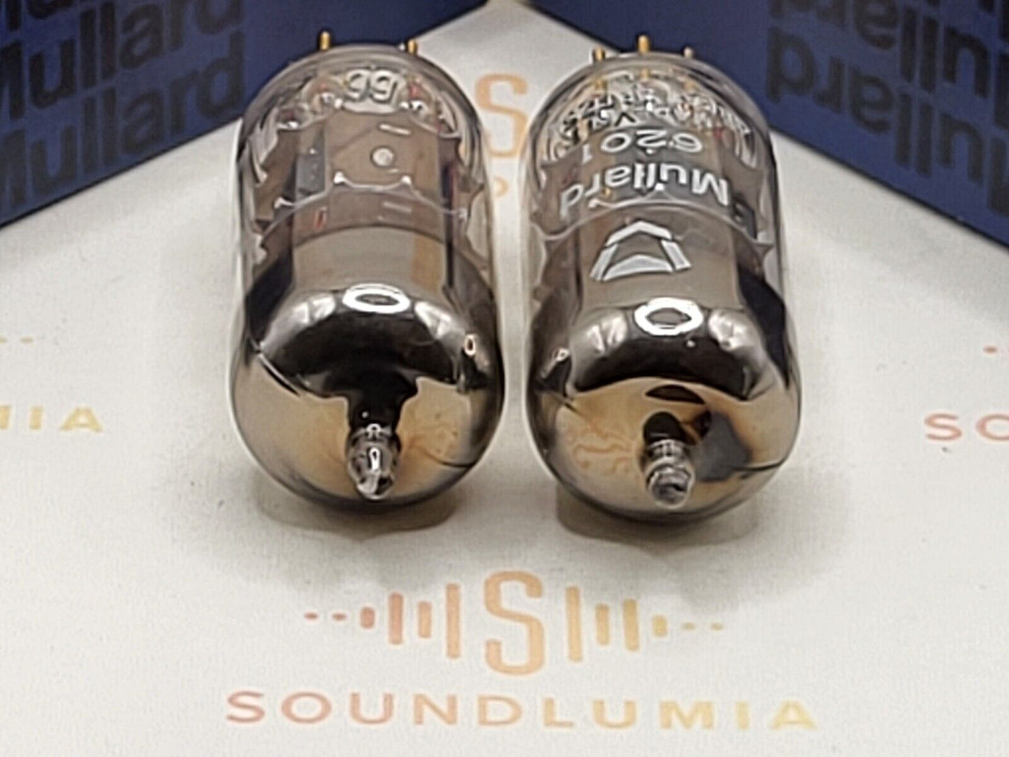 Mullard 6201 = E81CC Gold Pin Matched Pair - Mitcham '68 - Same Code - NIB NOS