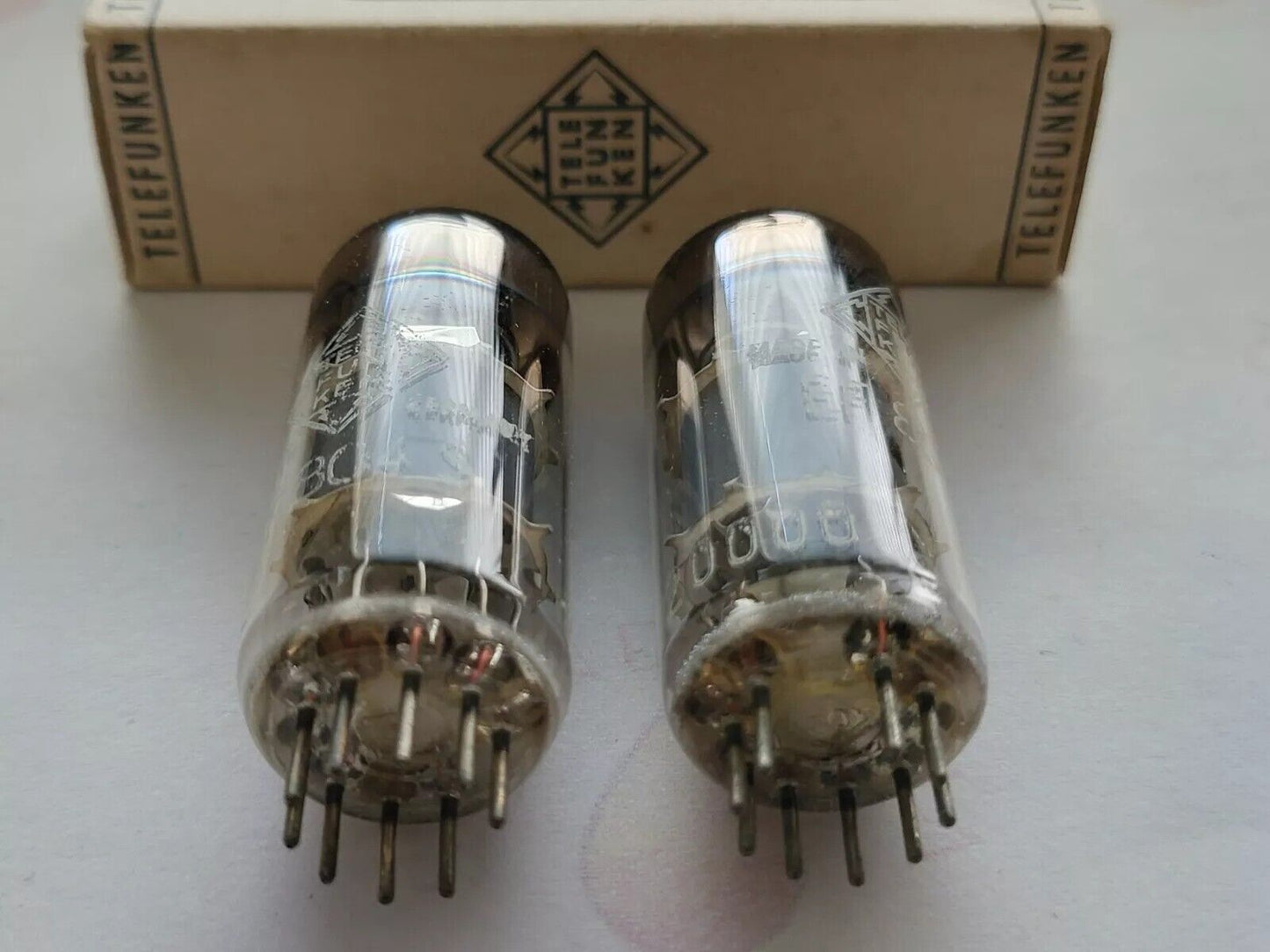 2x Telefunken EF804S Matched Pairs  - ◇ Bottom - Ulm 1968-69 - Strong